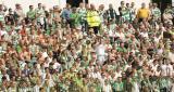 22 Maj 2011; Kibice podczas spotkania. Dwudziesta ósma kolejka Ekstraklasy 2010/2011 - Lechia Gdańsk v Lech Poznań. Stadion Miejski, Gdańsk. Fot. Tomasz Żuber / GrFoto.org *** Local Caption *** 22 May 2011; Supporters during the game. Ekstraklasa 2010/2011, Round  28 - Lechia Gdańsk v Lech Poznań. City Stadium of Traugutta, Gdansk. Picture credit: Tomasz Żuber / GrFoto.org