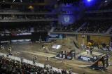 23 Marzec 2013; Mistrzostwa Świata we Freestyle Motocrossie FIM - NIGHT of the JUMPs zawitało poraz kolejny do ERGO ARENA. Najlepsi zawodnicy zmierzyli się w walce o punkty polskiego Grand Prix. Tym razem organizatorzy przygotowali wiele dodatkowych atrakcji, jedną z nich był Tandem Backflip w wykonaniu Petr Pilat, a towarzyszyła mu Iwona Guzowska. Pozyskane środki z aukcji gadźetów związanych z akcją Tandem Backflip zostaną przekazane na pomoc młodym ludziom, w celu umożliwienia im realizacji ich pasji, rozwoju oraz edukacji. ERGO ARENA, Gdańsk - Sopot. Fot. Tomasz Żuber / GrFoto.org *** Local Caption *** 23 March 2013; After missing out on staging NIGHT of the JUMPs last year, Poland once again rolled out the red carpet for the world’s top freestylers at the Ergo Arena in Gdansk, the venue for the fourth round of the 2013 FIM Freestyle MX World Championship. Petr Pilat joined former kickboxing world champion and Polish MP Iwona Guzowska to delight the fans with a Tandem Flip. ERGO ARENA, Gdańsk - Sopot. Picture credit: Tomasz Zuber / GrFoto.org