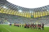 20 Sierpień 2012; Prezentacja drużyn. Pierwsza kolejka T-Mobile Ekstraklasa 2012/2013 - Lechia Gdańsk v Polonia Warszawa. PGE Arena Gdańsk. Fot. Tomasz Żuber / GrFoto.org *** Local Caption *** 20 August 2012; Teams presentation prior of the match. T-Mobile Ekstraklasa 2012/2013, Round 1 - Lechia Gdańsk v Polonia Warszawa. PGE Arena Gdańsk. Picture credit: Tomasz Żuber / GrFoto.org