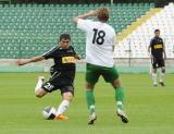 2 Lipca 2011; Mateusz Machaj, Lechia Gdańsk przeciwko zawodnikowi Olimpia Grudziądz. Pierwszy sparing po powrocie ze zgrupowania do Gdańska - Lechia Gdańsk v Olimpia Grudziądz. Stadion Miejski, Gdańsk. Fot. Tomasz Żuber / GrFoto.org  *** Local Caption *** 2 july 2011; Mateusz Machaj, Lechia Gdańsk. First sparing after the team come back to Gdańsk from being away - Lechia Gdańsk v Olimpia Grudziądz. City Stadium of Traugutta, Gdansk. Picture credit: Tomasz Żuber / GrFoto.org