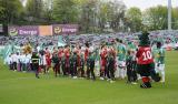 8 Maj 2011; Prezentacja obydwu drużyn. Dwudziesta piąta kolejka Ekstraklasy 2010/2011 - Lechia Gdańsk v Wisła Kraków. Stadion Miejski, Gdańsk. Fot. Tomasz Żuber / GrFoto.org