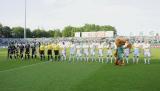 14 Maj 2011; Prezentacja obydwu drużyn. Dwudziesta siódma kolejka Ekstraklasy 2010/2011 - Lechia Gdańsk v Polonia Warszawa. Stadion Miejski, Gdańsk. Fot. Tomasz Żuber / GrFoto.org *** Local Caption *** 14 May 2011; Teams presentation prior of the match. Ekstraklasa 2010/2011, Round 27 - Lechia Gdańsk v Polonia Warszawa. City Stadium of Traugutta, Gdansk. Picture credit: Tomasz Żuber / GrFoto.org