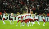 22 Marzec 2013; Cheerliderki reprezentacji polski przed rozpoczęciem spotkania. Mecz Eliminacji Mistrzostw Świata 2014 w Brazylii - Polska v Ukraina. Stadion Narodowy, Warszawa, Polska. Fot. Tomasz Żuber / GrFoto.org *** Local Caption *** 22 March 2013; Cheerleaders of representation of Poland entertain the crowd before the start of the match. The 2014 FIFA World Cup Brazil Qualification – UEFA Group H - Poland v Ukraine. Warsaw National Stadium, Poland. Picture credit: Tomasz Zuber / GrFoto.org