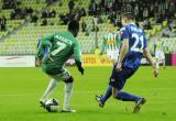 28 Listopad 2011; Abdou Razack Traore, Lechia Gdańsk i Łukasz Burliga, Ruch Chorzów. Piętnasta kolejka T-Mobile Ekstraklasa 2011/2012 - Lechia Gdańsk v Ruch Chorzów. PGE Arena Gdańsk. Fot. Tomasz Żuber / GrFoto.org *** Local Caption *** 28 November 2011; Abdou Razack Traore, Lechia Gdańsk and Łukasz Burliga, Ruch Chorzów. T-Mobile Ekstraklasa 2011/2012, Round 15 - Lechia Gdańsk v Ruch Chorzów. PGE Arena Gdańsk. Picture credit: Tomasz Żuber / GrFoto.org