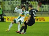 1 Marzec 2013; Piotr Wiśniewski, Lechia Gdańsk i Maksymilian Rogalski, Pogoń Szczecin. Siedemnasta kolejka T-Mobile Ekstraklasa 2012/2013 - Lechia Gdańsk v Pogoń Szczecin. PGE Arena Gdańsk. Fot. Tomasz Żuber / GrFoto.org *** Local Caption *** 1 March 2013; Piotr Wisniewski, Lechia Gdansk and Maksymilian Rogalski, Pogon Szczecin. T-Mobile Ekstraklasa 2012/2013, Round 17 - Lechia Gdansk v Pogon Szczecin. PGE Arena Gdańsk. Picture credit: Tomasz Żuber / GrFoto.org