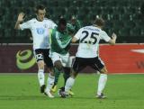 6 Kwiecień 2011; Abdou Razack Traore, Lechia Gdańsk i Jakub Rzeźniczak, Legia Warszawa. Pierwszy mecz półfinału Pucharu Polski - Lechia Gdańsk v Legia Warszawa. Stadion Miejski, Gdańsk. Fot. Tomasz Żuber / GrFoto.org *** Local Caption *** 6 April 2011; Abdou Razack Traore, Lechia Gdańsk and Jakub Rzeźniczak, Legia Warszawa. First match of the semi-finals - Lechia Gdańsk v Legia Warszawa. City Stadium of Traugutta, Gdansk. Picture credit: Tomasz Żuber / GrFoto.org