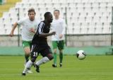 2 Lipca 2011; Emanuel Olisadebe, Lechia Gdańsk podczas spotkania. Pierwszy sparing po powrocie ze zgrupowania do Gdańska - Lechia Gdańsk v Olimpia Grudziądz. Stadion Miejski, Gdańsk. Fot. Tomasz Żuber / GrFoto.org  *** Local Caption *** 2 july 2011; Emanuel Olisadebe, Lechia Gdańsk. First sparing after the team come back to Gdańsk from being away - Lechia Gdańsk v Olimpia Grudziądz. City Stadium of Traugutta, Gdansk. Picture credit: Tomasz Żuber / GrFoto.org