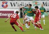 8 Maj 2011; Marko Bajić, Łukasz Surma, Lechia Gdańsk, i Dragan Paljić, Cezary Wilk, Wisła Kraków. Dwudziesta piąta kolejka Ekstraklasy 2010/2011 - Lechia Gdańsk v Wisła Kraków. Stadion Miejski, Gdańsk. Fot. Tomasz Żuber / GrFoto.org