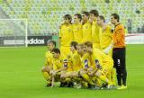 16 Październik 2011; Polska v Ukraina - Międzynarodowy mecz budowniczych infrastrukury do EURO 2012. Na murawie staneły naprzeciw siebie drużyny złożone z przedstawicieli firm budowlanych zaangażowanych w projekty infrastrukturalne związane z EURO 2012. PGE Arena Gdańsk. Fot. Tomasz Żuber / GrFoto.org