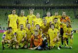 16 Październik 2011; Polska v Ukraina - Międzynarodowy mecz budowniczych infrastrukury do EURO 2012. Na murawie staneły naprzeciw siebie drużyny złożone z przedstawicieli firm budowlanych zaangażowanych w projekty infrastrukturalne związane z EURO 2012. PGE Arena Gdańsk. Fot. Tomasz Żuber / GrFoto.org