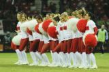 26 Marzec 2013; Cheerliderki reprezentacji polski podczas przerwy w meczu. Mecz eliminacji Mistrzostw Świata 2014 - Polska v San Marino. Stadion Narodowy, Warszawa, Polska. Fot. Tomasz Żuber / GrFoto.org *** Local Caption *** 26 March 2013; Cheerleaders of representation of Poland entertain the crowd during the half time. 2014 FIFA World Cup qualification – UEFA Group H - Poland v San Marino. Warsaw National Stadium, Poland. Picture credit: Tomasz Zuber / GrFoto.org