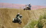 25 Czerwiec 2011; ADRIANSSEN Ben z AUVRAY Guennady, Belgia, na VMC KTM podczas wyścigu kwalifikacyjnego do Motocrossowych Mistrzostw Świata Sidecar Motocross 2011. Tor Motocrossowy, Borkowo. Fot. Tomasz Zuber / GrFoto.org 