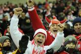 22 Marzec 2013; Kibice podczas spotkania. Mecz Eliminacji Mistrzostw Świata 2014 w Brazylii - Polska v Ukraina. Stadion Narodowy, Warszawa, Polska. Fot. Tomasz Żuber / GrFoto.org *** Local Caption *** 22 March 2013; Supporters during the game. The 2014 FIFA World Cup Brazil Qualification – UEFA Group H - Poland v Ukraine. Warsaw National Stadium, Poland. Picture credit: Tomasz Zuber / GrFoto.org