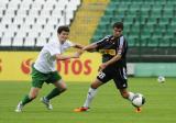 2 Lipca 2011; Mateusz Machaj, Lechia Gdańsk przeciwko zawodnikowi Olimpia Grudziądz. Pierwszy sparing po powrocie ze zgrupowania do Gdańska - Lechia Gdańsk v Olimpia Grudziądz. Stadion Miejski, Gdańsk. Fot. Tomasz Żuber / GrFoto.org  *** Local Caption *** 2 july 2011; Mateusz Machaj, Lechia Gdańsk. First sparing after the team come back to Gdańsk from being away - Lechia Gdańsk v Olimpia Grudziądz. City Stadium of Traugutta, Gdansk. Picture credit: Tomasz Żuber / GrFoto.org