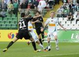 14 Maj 2011; Kamil Późniak, Lechia Gdańsk i Maciej Sadlok, Polonia Warszawa. Dwudziesta siódma kolejka Ekstraklasy 2010/2011 - Lechia Gdańsk v Polonia Warszawa. Stadion Miejski, Gdańsk. Fot. Tomasz Żuber / GrFoto.org *** Local Caption *** 14 May 2011; Kamil Późniak, Lechia Gdańsk and Maciej Sadlok, Polonia Warszawa. Ekstraklasa 2010/2011, Round 27 - Lechia Gdańsk v Polonia Warszawa. City Stadium of Traugutta, Gdansk. Picture credit: Tomasz Żuber / GrFoto.org