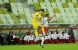 16 Październik 2011; Polska v Ukraina - Międzynarodowy mecz budowniczych infrastrukury do EURO 2012. Na murawie staneły naprzeciw siebie drużyny złożone z przedstawicieli firm budowlanych zaangażowanych w projekty infrastrukturalne związane z EURO 2012. PGE Arena Gdańsk. Fot. Tomasz Żuber / GrFoto.org