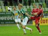 12 Wrzesień 2011; Ivans Lukjanovs, Lechia Gdańsk i Krzysztof Mączyński, Górnik Zabrze. Szósta kolejka T-Mobile Ekstraklasa 2011/2012 - Lechia Gdańsk v Górnik Zabrze. PGE Arena Gdańsk. Fot. Tomasz Żuber / GrFoto.org  *** Local Caption *** 12 September 2011; Ivans Lukjanovs, Lechia Gdańsk and Krzysztof Mączyński, Górnik Zabrze. T-Mobile Ekstraklasa 2011/2012, Round 6 - Lechia Gdańsk v Górnik Zabrze. PGE Arena Gdańsk. Picture credit: Tomasz Żuber / GrFoto.org