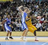 9 Pazdziernik 2010; Trefl Sopot v AZS Koszalin - Tauron Basket Liga. Ergo Arena, Gdansk - Sopot. Fot.Tomasz Zuber / GrFoto.org 
 