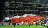 19 Listopad 2008; Polscy kibice podczas meczu Irlandia v Polska - Miedzynarodowy Mecz Towarzyski, Croke Park, Dublin, Irlandia. Fot. Tomasz Zuber / GrFoto.org *** Local Caption *** 19 November 2008; Polish supporters during the match. International friendly - Republic of Ireland v Poland. Croke Park, Dublin, Ireland. Picture credit: Tomasz Zuber / GrFoto.org