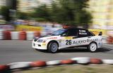 9 Lipiec 2011; Marcin Cichocki, w Mitsubishi Lancer Evo 9, podczas piątej rundy Górskich Samochodowych Mistrzostw Polski - LOTOS Grand Prix Sopot 2011. Fot. Tomasz Żuber / GrFoto.org