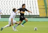 2 Lipca 2011; Mateusz Machaj, Lechia Gdańsk przeciwko zawodnikowi Zawisza Bydgoszcz. Drugi sparing po powrocie ze zgrupowania do Gdańska - Lechia Gdańsk v Zawisza Bydgoszcz. Stadion Miejski, Gdańsk. Fot. Tomasz Żuber / GrFoto.org  *** Local Caption *** 2 July 2011; Mateusz Machaj, Lechia Gdańsk. Second sparing after the team come back to Gdańsk from being away - Lechia Gdańsk v Zawisza Bydgoszcz. City Stadium of Traugutta, Gdansk. Picture credit: Tomasz Żuber / GrFoto.org