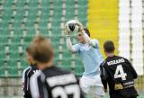 2 Lipca 2011; Michał Buchalik, Lechia Gdańsk podczas spotkania. Drugi sparing po powrocie ze zgrupowania do Gdańska - Lechia Gdańsk v Zawisza Bydgoszcz. Stadion Miejski, Gdańsk. Fot. Tomasz Żuber / GrFoto.org  *** Local Caption *** 2 July 2011; Lechia Gdańsk goalkeeper Michał Buchalik in action. Second sparing after the team come back to Gdańsk from being away - Lechia Gdańsk v Zawisza Bydgoszcz. City Stadium of Traugutta, Gdansk. Picture credit: Tomasz Żuber / GrFoto.org