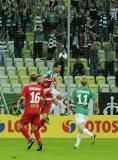 12 Wrzesień 2011; Krzysztof Bąk, Lechia Gdańsk i Tomasz Zahorski, Górnik Zabrze. Szósta kolejka T-Mobile Ekstraklasa 2011/2012 - Lechia Gdańsk v Górnik Zabrze. PGE Arena Gdańsk. Fot. Tomasz Żuber / GrFoto.org  *** Local Caption *** 12 September 2011; Krzysztof Bąk, Lechia Gdańsk and Tomasz Zahorski, Górnik Zabrze. T-Mobile Ekstraklasa 2011/2012, Round 6 - Lechia Gdańsk v Górnik Zabrze. PGE Arena Gdańsk. Picture credit: Tomasz Żuber / GrFoto.org