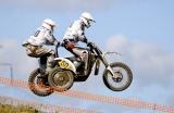 25 Czerwiec 2011; VARIAKOJIS Liutauras z KIŠUNAS Romas, Litwa na AYR KTM podczas wyścigu kwalifikacyjnego do Motocrossowych Mistrzostw Świata Sidecar Motocross 2011. Tor Motocrossowy, Borkowo. Fot. Tomasz Zuber / GrFoto.org 