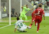 22 Lipiec 2013; Interwencja bramkarza Podbeskidzie Bielsko-Biala, Ladislav Rybansky. Pierwsza kolejka T-Mobile Ekstraklasa 2013/2014 - Lechia Gdansk v Podbeskidzie Bielsko-Biala. PGE Arena Gdansk. Fot. Tomasz Zuber / GrFoto.org *** Local Caption *** 22 July 2013, Podbeskidzie Bielsko-Biala goalkeeper Ladislav Rybansky, in action. T-Mobile Ekstraklasa 2013/2014, Round 1 - Lechia Gdansk v Podbeskidzie Bielsko-Biala. PGE Arena Gdansk. Picture credit: Tomasz Zuber / GrFoto.org