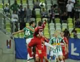 12 Wrzesień 2011; Josip Tadic, Lechia Gdańsk i Adam Danch, Górnik Zabrze. Szósta kolejka T-Mobile Ekstraklasa 2011/2012 - Lechia Gdańsk v Górnik Zabrze. PGE Arena Gdańsk. Fot. Tomasz Żuber / GrFoto.org  *** Local Caption *** 12 September 2011; Josip Tadic, Lechia Gdańsk and Adam Danch, Górnik Zabrze. T-Mobile Ekstraklasa 2011/2012, Round 6 - Lechia Gdańsk v Górnik Zabrze. PGE Arena Gdańsk. Picture credit: Tomasz Żuber / GrFoto.org