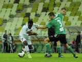 30 Wrzesień 2011; Abdou Razack Traore, Lechia Gdańsk i Grzegorz Baran, GKS Bełchatów. Dziewiąta kolejka T-Mobile Ekstraklasa 2011/2012 - Lechia Gdańsk v GKS Bełchatów. PGE Arena Gdańsk. Fot. Tomasz Żuber / GrFoto.org *** Local Caption *** 30 September 2011; Abdou Razack Traore, Lechia Gdańsk and Grzegorz Baran, GKS Bełchatów. T-Mobile Ekstraklasa 2011/2012, Round 9 - Lechia Gdańsk v GKS Bełchatów. PGE Arena Gdańsk. Picture credit: Tomasz Żuber / GrFoto.org