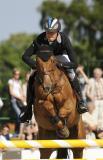 12 Czerwiec 2011; Torrero, w siodle Tiit Kivisild, Estonia, podczas międzynarodowych zawodów jeździeckich w skokach przez przeszkody. Grand Prix Sopotu o Puchar NDI S.A. i nagrodę Prezydenta RP Bronisława Komorowskiego. Konkurs kwalifikacyjny do Olimpiady 2012 i ME seniorów 2011. Hipodrom, Sopot. Fot. Tomasz Żuber / GrFoto.org