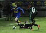 19 Luty 2011; Arka Gdynia v Beroe Stara Zagora - Mecz towarzyski zorganizowany z okazji otwarcia nowego stadionu w Gdyni. Obydwa kluby spotkały się już podczas rozgrywek o Puchar Zdobywców Pucharów w 1979 roku. Stadion Miejski, Gdynia. Fot. Tomasz Żuber / GrFoto.org