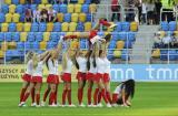 10 Wrzesień 2012; Występ Cheerliderek w przerwie meczu. Eliminacje Mistrzostw Europy - Polska v Portugalia. Stadion Miejski w Gdyni. Fot. Tomasz Żuber / GrFoto.org *** Local Caption *** 10 September 2012; Cheerleadres entertain the crowd during the half time. U21 Poland v Portugal. Municipal Stadium, Gdynia. Picture credit: Tomasz Zuber / GrFoto.org