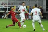 10 Wrzesień 2012; Filip Starzyński, Polska i Andre Martins, Portugalia. Eliminacje Mistrzostw Europy - Polska v Portugalia. Stadion Miejski w Gdyni. Fot. Tomasz Żuber / GrFoto.org *** Local Caption *** 10 September 2012; Filip Starzynski, Poland and Andre Martins, Portugal. U21 Poland v Portugal. Municipal Stadium, Gdynia. Picture credit: Tomasz Zuber / GrFoto.org