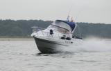 7 Sierpień 2010; Wyścigi Łodzi Motorowych na Zatoce Gdańskiej - Scandinavia Cup. Impreza zorganizowana przez firmę Scandinavia, przedstawiciela firmy Delphia Yachts oferująca łodzie nowe i używane, www.scandinavia.gda.pl. 
Na uwagę zasługuje fakt, iż nagrody za zwycięstwo przygotowywane są z myślą o dzieciach specjalnej troski.
Gdańsk - Brzeźno. Fot. Tomasz Żuber / GrFoto.org