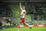 6 Wrzesień 2011; Robert Lewandowski, Polska, zdobywca gola otwierającego spotkanie. Międzynarodowy mecz towarzyski - Polska v Niemcy. Stadion PGE Arena Gdańsk. Fot. Tomasz Żuber / GrFoto.org  *** Local Caption *** 6 September 2011; Robert Lewandowski, Poland after scoring an opening goal. International friendly match - Poland v Germany. Stadium PGE Arena Gdańsk. Picture credit: Tomasz Żuber / GrFoto.org