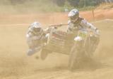 25 Czerwiec 2011; GRISHIN Alexey z FOMCHENKOV Konstantin, Rosja na ZABEL podczas wyścigu kwalifikacyjnego do Motocrossowych Mistrzostw Świata Sidecar Motocross 2011. Tor Motocrossowy, Borkowo. Fot. Tomasz Zuber / GrFoto.org 