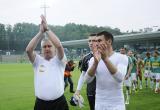 29 Maj 2011; Drużyna Lechii Gdańsk dziękuje kibicom po zakończonym spotkaniu. Trzydziesta kolejka Ekstraklasy 2010/2011 - Lechia Gdańsk v Zagłębie Lublin. Stadion Miejski, Gdańsk. Fot. Tomasz Żuber / GrFoto.org *** Local Caption *** 29 May 2011; Lechia Gdańsk team aplause the crowd for the support, after the final whistle. Ekstraklasa 2010/2011, Round  30 - Lechia Gdańsk v Zagłębie Lublin. City Stadium of Traugutta, Gdansk. Picture credit: Tomasz Żuber / GrFoto.org