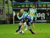 28 Listopad 2011; Tomasz Dawidowski, Lechia Gdańsk i Łukasz Burliga, Ruch Chorzów. Piętnasta kolejka T-Mobile Ekstraklasa 2011/2012 - Lechia Gdańsk v Ruch Chorzów. PGE Arena Gdańsk. Fot. Tomasz Żuber / GrFoto.org *** Local Caption *** 28 November 2011; Tomasz Dawidowski, Lechia Gdańsk and Łukasz Burliga, Ruch Chorzów. T-Mobile Ekstraklasa 2011/2012, Round 15 - Lechia Gdańsk v Ruch Chorzów. PGE Arena Gdańsk. Picture credit: Tomasz Żuber / GrFoto.org