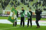 2 Grudzień 2012; Prezentacja nowego sztandaru klubu Lechia Gdańsk. Czternasta kolejka T-Mobile Ekstraklasa 2012/2013 - Lechia Gdańsk v Zagłębie Lublin. PGE Arena Gdańsk. Fot. Tomasz Żuber / GrFoto.org *** Local Caption *** 2 December 2012; A presentation of the new Lechia Gdańsk flag during a half time. T-Mobile Ekstraklasa 2012/2013, Round 14 - Lechia Gdansk v Zaglebie Lublin. PGE Arena Gdańsk. Picture credit: Tomasz Żuber / GrFoto.org