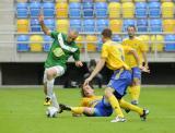 23 Lipiec 2011: Mariusz Ujek, Warta Poznań i Piotr Kuklis, Arka Gdynia. Pierwsza kolejka I Ligi 2011/2012 - Arka Gdynia v Warta Poznań. Stadion Miejski, Gdynia. Fot. Tomasz Żuber / GrFoto.org *** Local Caption *** 23 July 2011; Mariusz Ujek, Warta Poznań and Piotr Kuklis. Arka Gdynia. I League 2011/2012, Round 1 - Arka Gdynia v Warta Poznań. City Stadium of Gdynia. Picture credit: Tomasz Żuber / GrFoto.org