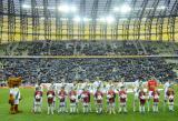 4 Listopad 2012; Prezentacja drużyn. Dziesiąta kolejka T-Mobile Ekstraklasa 2012/2013 - Lechia Gdańsk v Legia Warszawa. PGE Arena Gdańsk. Fot. Tomasz Żuber / GrFoto.org *** Local Caption *** 4 November 2012; Teams presentation prior of the match. T-Mobile Ekstraklasa 2012/2013, Round 10 - Lechia Gdansk v Legia Warszawa. PGE Arena Gdańsk. Picture credit: Tomasz Żuber / GrFoto.org