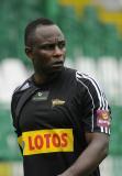 2 Lipca 2011; Emanuel Olisadebe, Lechia Gdańsk podczas spotkania. Pierwszy sparing po powrocie ze zgrupowania do Gdańska - Lechia Gdańsk v Olimpia Grudziądz. Stadion Miejski, Gdańsk. Fot. Tomasz Żuber / GrFoto.org  *** Local Caption *** 2 july 2011; Emanuel Olisadebe, Lechia Gdańsk. First sparing after the team come back to Gdańsk from being away - Lechia Gdańsk v Olimpia Grudziądz. City Stadium of Traugutta, Gdansk. Picture credit: Tomasz Żuber / GrFoto.org