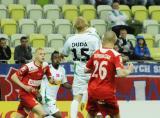 22 Kwiecień 2012; Adam Duda, Lechia Gdańsk i Przemysław Kaźmierczak, Śląsk Wrocław. Dwudziesta siódma kolejka T-Mobile Ekstraklasa 2011/2012 - Lechia Gdańsk v Śląsk Wrocław. PGE Arena Gdańsk. Fot. Tomasz Żuber / GrFoto.org *** Local Caption *** 22 April 2012; Adam Duda, Lechia Gdańsk and Przemysław Kaźmierczak, Śląsk Wrocław. T-Mobile Ekstraklasa 2011/2012, Round 27 - Lechia Gdańsk v Śląsk Wrocław. PGE Arena Gdańsk. Picture credit: Tomasz Żuber / GrFoto.org