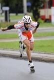 28 Sierpnia 2010; Bieg rolkarzy ulicami miasta podczas Drugiego Maratonu Sierpniowego pod Honorowym Patronatem Lecha Wałęsy, który odbył się w Gdańsku i był ukoronowaniem obchodów trzydziestej rocznicy podpisania porozumień sierpniowych w Stoczni Gdańskiej.
Tegoroczna edycja miała rangę zawodów Pucharu Świata w ramach cyklu World Inline Cup. Plac Zebrań Ludowych, Gdańsk. Fot. Tomasz Żuber *** Local Caption *** 
