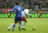 26 Marzec 2013; Grzegorz Krychowiak, Polska i Matteo Coppini, San Marino. Mecz eliminacji Mistrzostw Świata 2014 - Polska v San Marino. Stadion Narodowy, Warszawa, Polska. Fot. Tomasz Żuber / GrFoto.org *** Local Caption *** 26 March 2013; Grzegorz Krychowiak, Poland and Matteo Coppini, San Marino. 2014 FIFA World Cup qualification – UEFA Group H - Poland v San Marino. Warsaw National Stadium, Poland. Picture credit: Tomasz Zuber / GrFoto.org