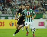 22 Sierpień 2011; Paweł Nowak, Lechia Gdańsk i Cezary Stefaniak, ŁKS Łódz. Czwarta kolejka T-Mobile Ekstraklasa 2011/2012 - Lechia Gdańsk v ŁKS Łódz. PGE Arena Gdańsk. Fot. Tomasz Żuber / GrFoto.org  *** Local Caption *** 22 August 2011; Paweł Nowak, Lechia Gdańsk and Cezary Stefaniak, ŁKS Łódz. T-Mobile Ekstraklasa 2011/2012, Round 4 - Lechia Gdańsk v ŁKS Łódz. PGE Arena Gdańsk. Picture credit: Tomasz Żuber / GrFoto.org