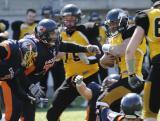 1 Maj 2011; Seahawks Gdynia v Warsaw Eagles - czwarta kolejka spotkań I PLFA. Narodowy Stadion Rugby, Gdynia. Fot. Tomasz Żuber / GrFoto.org