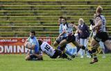 21 Sierpień 2010; MKS Ogniwo Sopot v KS Budowlani Łódź - Ekstraliga rugby 2010/2011 - runda II. Stadion MKS Ogniwo, Sopot. Fot. Tomasz Żuber / GrFoto.org